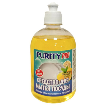 Гель для мытья посуды PURITY PRO Лимон (0.5л, пуш-пул)
