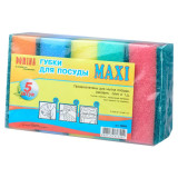 Губка для посуды DOMINA 5шт MAXI 10*6,5*3,5 (уп 40шт)