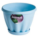 Горшок для цветов пласт Знатный d11 голуб 0,45л М300Г (шт.)