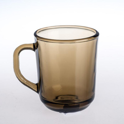 Кружка стеклянная Orni Glorno, 250 мл, дымка без упаковки, арткул 62008/62009