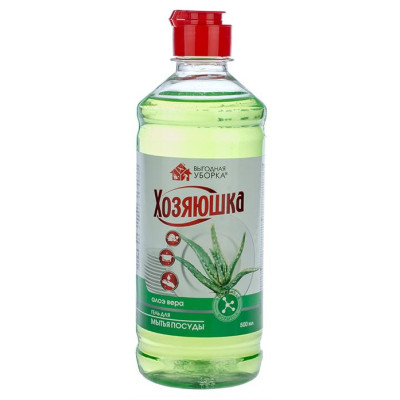 Гель для мытья посуды Алоэ вера 500мл (РК), ХОЗЯЮШКА, арт.2993/2501