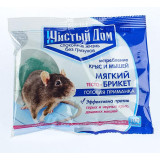 Брикет от крыс, тесто Чистый дом мягкий, 100 гр, 03-030