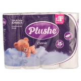 Бумага туалетная Plushe Classik 12 рул.*18 м, 2 слоя, белая, 12 в упак