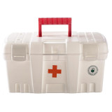 Аптечка Keeplex Family doctor с защелкой и ручкой 6л 38х21х19,5см белый
