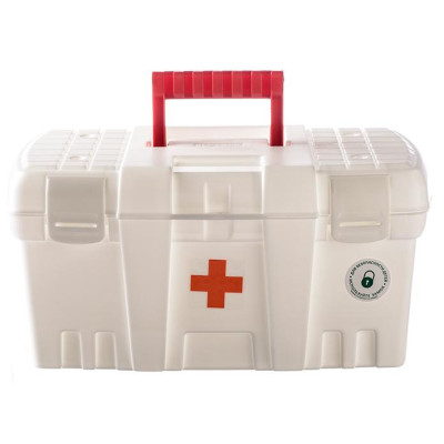 Аптечка Keeplex Family doctor с защелкой и ручкой 6л 38х21х19,5см белый