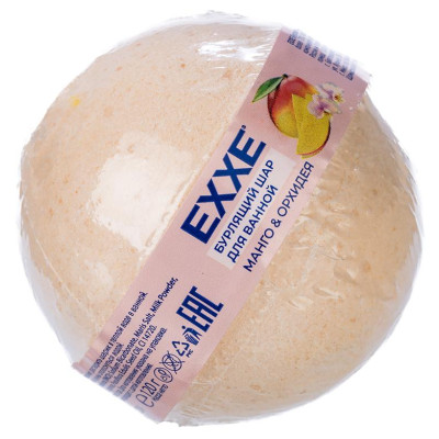 Бурлящий шар для ванной EXXE, Манго и орхидея, 120 г