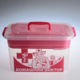 Аптечка пласт 10л Домашний Доктор с вкладышем 81003