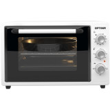 Мини-печь OPTIMA MO-38W (38л, лампа, таймер, 2 противня, решетка, белый, 1400Вт)