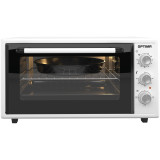 Мини-печь OPTIMA MO-48W (48л, эмал.внутр.поверх., лампа, таймер, белый, 1600Вт)