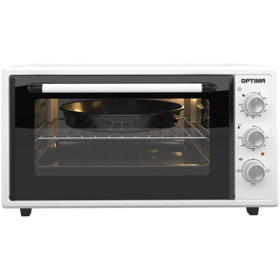 Мини-печь OPTIMA MO-48W (48л, эмал.внутр.поверх., лампа, таймер, белый, 1600Вт)