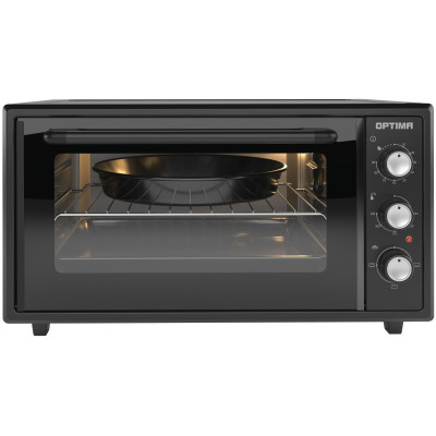 Мини-печь OPTIMA MO-48BL (48л, эмал.внутр.поверх., лампа, таймер, черн., 1600Вт)