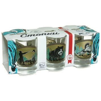 Набор стопок 'На охоте' 6шт*50мл