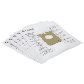 M-02 Мешки-пылесборники Ozone синтетические для пылесоса, 5шт + микрофильтр