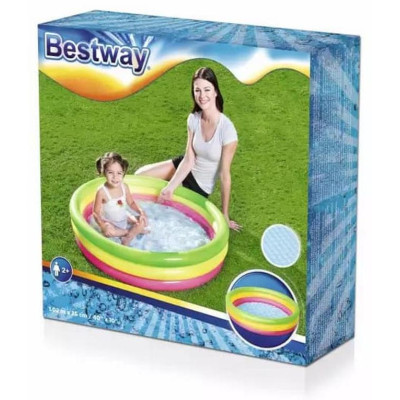 004851 Бассейн надувной 102х25см, 62л Bestway 51104-1