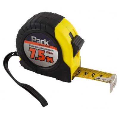 006891 Рулетка Park с фиксатором ПВХ корпус, 7,5 мх24 мм