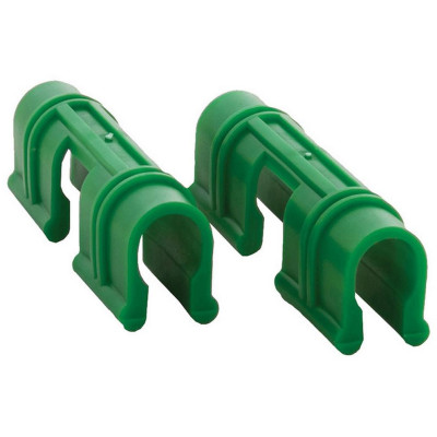 007053 Зажимы для пленки d10мм, пластик, зеленого цвета (18шт)