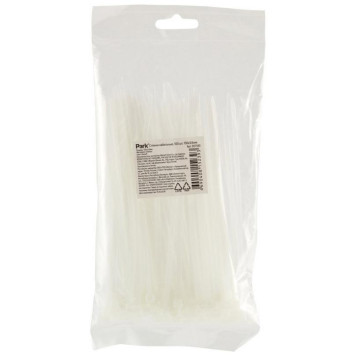 007580 Стяжки кабельные Park 150х3.6мм, белый-1