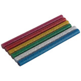 007586 Стержни клеевые цветные, с блестками, 0,7х10см, 6 шт