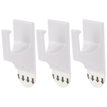 008079 Крючки самоклеящиеся ABS 2,5х4,5 см, 3 шт