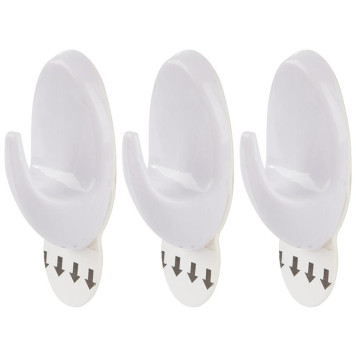 008082 Крючки самоклеящиеся ABS 3х5 см, 3 шт