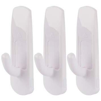 008083 Крючки самоклеящиеся ABS 1,2х1,7 см, 3 шт