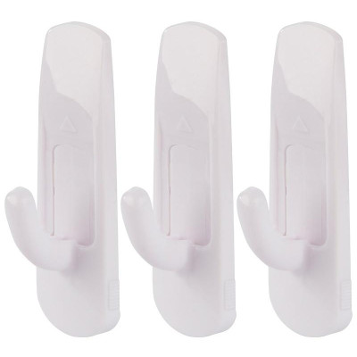 008083 Крючки самоклеящиеся ABS 1,2х1,7 см, 3 шт