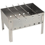 009380 Мангал ECOS сборно-разборный 350х240х240мм, 0, 35-0.40мм с 4 шампурами