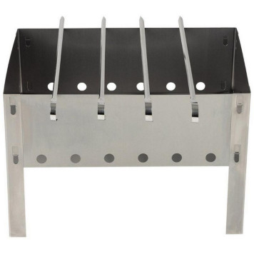 009380 Мангал ECOS сборно-разборный 350х240х240мм, 0, 35-0.40мм с 4 шампурами-3