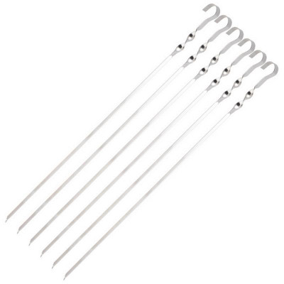 009382 Набор шампуров ECOS 560*10*1,0мм, угловой, с витком, 6шт