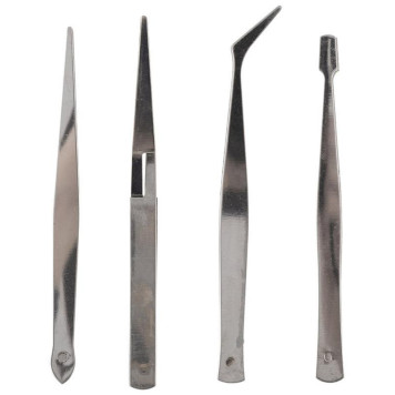 100259 Набор пинцетов, 4шт