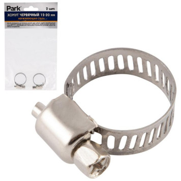 101200 Хомут червячный Park 12-20мм, нержавеющая сталь