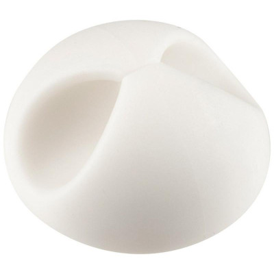 103393 Держатели для 1 провода на клейкой основе 6шт белый-1