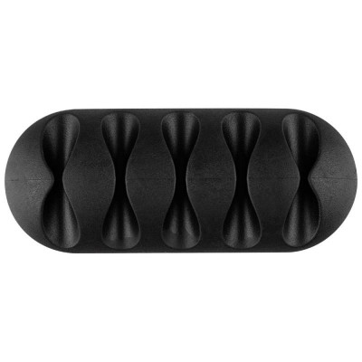 103761 Держатели для 5 проводов на клейкой основе, цвет-черный, 2шт-2