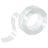 103908 Нано-скотч двусторонний клейкий многоразовый, прозрачный, 1м