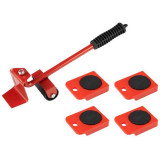 103935 Набор для перемещения мебели, в наборе: 4 тележки + домкрат