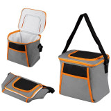 104569 Термосумка PC2207, 12л, 26x20x24см, цвет: серо-оранжевый