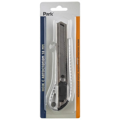 104882 Нож технический Park с автостопом металлический корпус-4