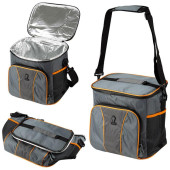 104933 Термосумка Leonord ML15202, 20л, 30x22x30см, цвет: серый+оранжевый 104933 Термосумка Leonord ML15202, 20л, 30x22x30см, цвет: серый+оранжевый