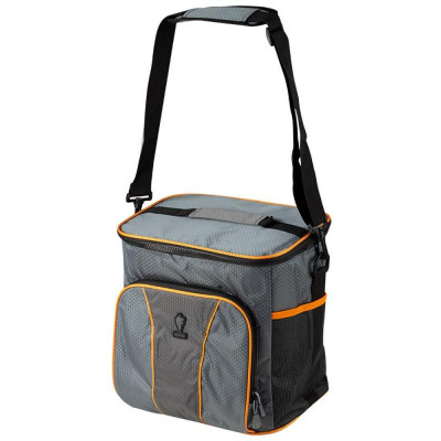 104933 Термосумка Leonord ML15202, 20л, 30x22x30см, цвет: серый+оранжевый-1