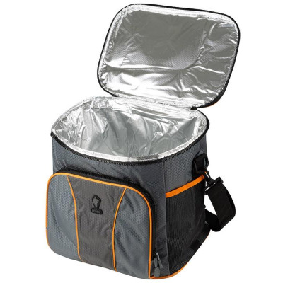 104933 Термосумка Leonord ML15202, 20л, 30x22x30см, цвет: серый+оранжевый-2