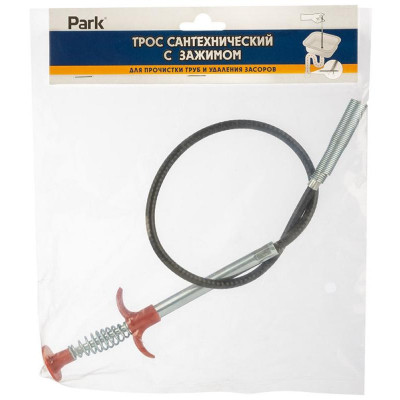 105031 Трос сантехнический для прочистки труб и удаления засоров, 60см PARK-4