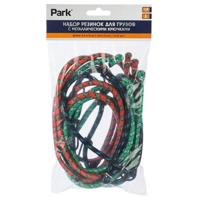 105112 Набор резинок для грузов Park 6шт с металлическими крючками-4