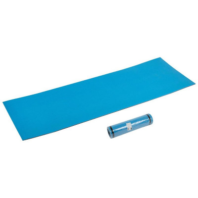 105258 Коврик туристический двухслойный 1800х600х10мм (сине-серый)