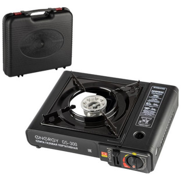 105311 Плита газовая портативная ENERGY GS-300 (кейс, 2 типа подключения)