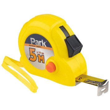 105971 Рулетка Park с фиксатором пластиковый корпус, 5мх19мм