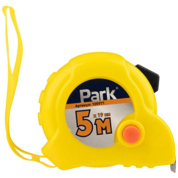 105971 Рулетка Park с фиксатором пластиковый корпус, 5мх19мм-2