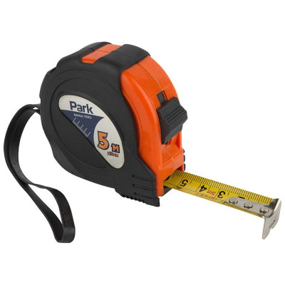 105973 Рулетка Park с фиксатором прорезиненный корпус, 5м х 19мм-1