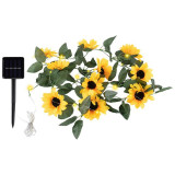 107203 Гирлянда садовая на солнечной батарее ' Подсолнухи' 25 лампочек