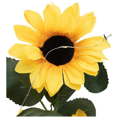 107203 Гирлянда садовая на солнечной батарее ' Подсолнухи' 25 лампочек-2