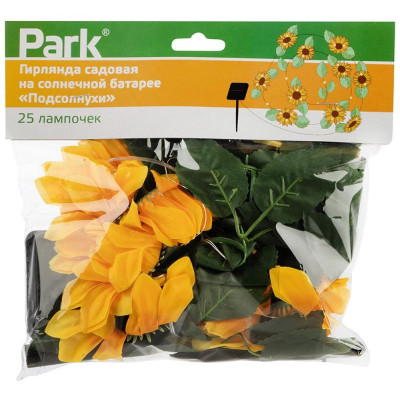 107203 Гирлянда садовая на солнечной батарее ' Подсолнухи' 25 лампочек-4